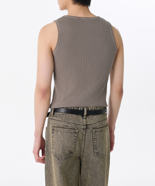 MUSINSA STANDARD（ムシンサスタンダード）の「ピグメントタンクトップ [トープ]（Tシャツ/カットソー・メンズ・その他・SMALL/MEDIUM/LARGE/X-LARGE/XXX-LARGE/XX-LARGE）」の2枚目の写真