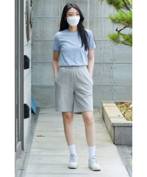 MUSINSA STANDARD WOMAN（ムシンサスタンダードウーマン）の「[クールタンダード] ウィメンズ ベーシック クルーネック Tシャツ [スカイブルー]（Tシャツ/カットソー・レディース・その他・X-SMALL/SMALL/LARGE/MEDIUM/X-LARGE）」の9枚目の写真
