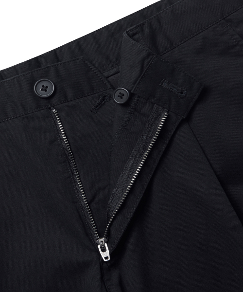 MUSINSA STANDARD（ムシンサスタンダード）の「ワイドフィットチノショーツ[ブラック]（その他パンツ・メンズ・その他・30/31/26/27/28/29/38/36/34/32/33）」の3枚目の写真