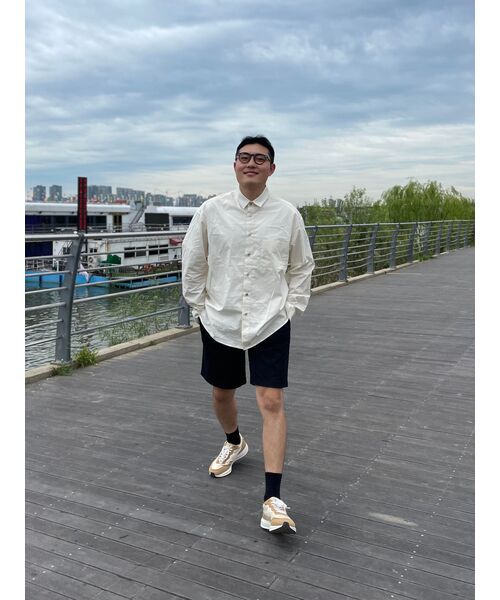 MUSINSA STANDARD（ムシンサスタンダード）の「ワイドフィットチノショーツ[ブラック]（その他パンツ・メンズ・その他・30/31/26/27/28/29/38/36/34/32/33）」の7枚目の写真