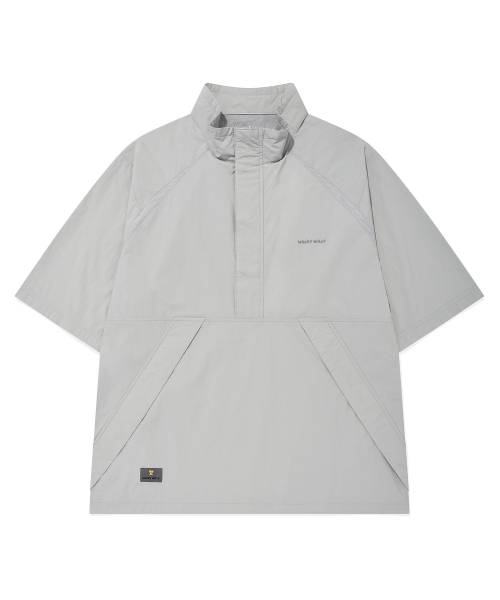 Wacky WiLLy(ワッキーウィリー)の「ハーフスリーブアノラックジャンパーグレー(ナイロンジャケット・レディース・その他・SMALL/MEDIUM/LARGE/X-LARGE)」の2枚目の写真