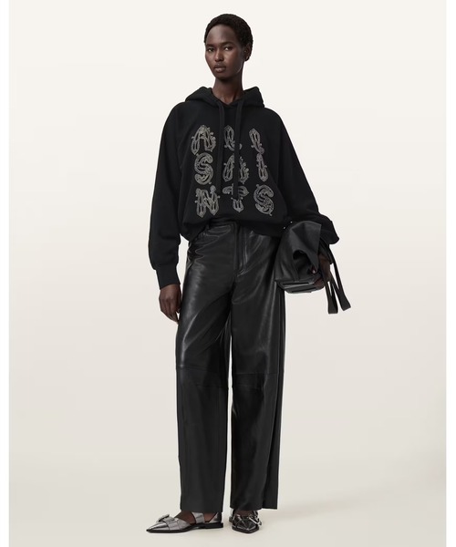 ALLSAINTS(オールセインツ)の「ELLA OVERSIZED TALON HOODIE | ELLA オーバーサイズ タルン フーディー(パーカー・レディース・ブラック・S/M/L/XS)」の3枚目の写真