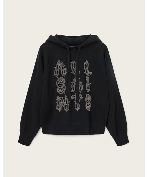 ALLSAINTS(オールセインツ)の「ELLA OVERSIZED TALON HOODIE | ELLA オーバーサイズ タルン フーディー(パーカー・レディース・ブラック・S/M/L/XS)」の7枚目の写真