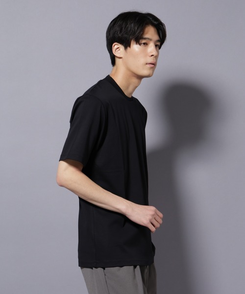 NANO universe（ナノユニバース）の「ジャケT(R) プレミアム クルーネック 半袖（Tシャツ/カットソー・メンズ・ホワイト/ブラック・S/M/L/XL）」の12枚目の写真
