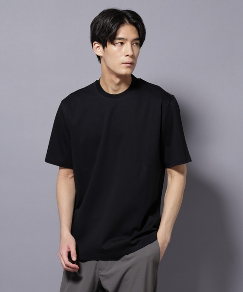 NANO universe（ナノユニバース）の「ジャケT(R) プレミアム クルーネック 半袖（Tシャツ/カットソー・メンズ・ホワイト/ブラック・S/M/L/XL）」の11枚目の写真