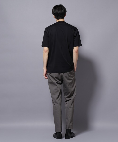 NANO universe（ナノユニバース）の「ジャケT(R) プレミアム クルーネック 半袖（Tシャツ/カットソー・メンズ・ホワイト/ブラック・S/M/L/XL）」の16枚目の写真