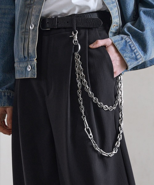 CLEL(クレイル)の「【CLEL】10Way Brass Wallet Chain / 10wayブラスウォレットチェーン(ウォレットチェーン・メンズ・シルバー・FREE)」の17枚目の写真