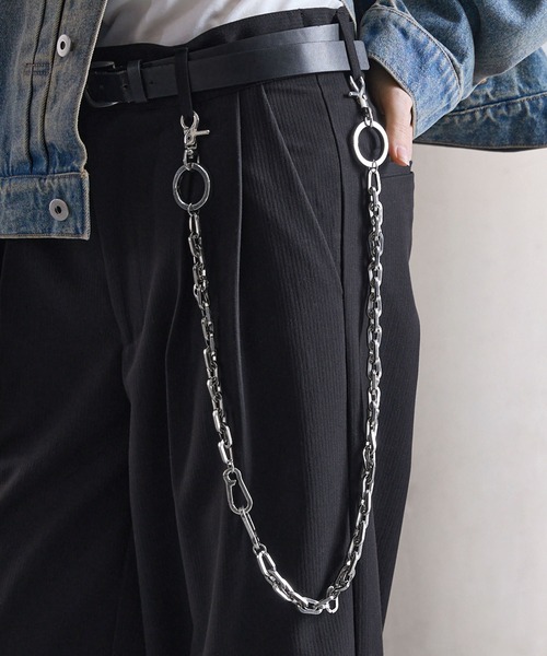 CLEL(クレイル)の「【CLEL】10Way Brass Wallet Chain / 10wayブラスウォレットチェーン(ウォレットチェーン・メンズ・シルバー・FREE)」の19枚目の写真