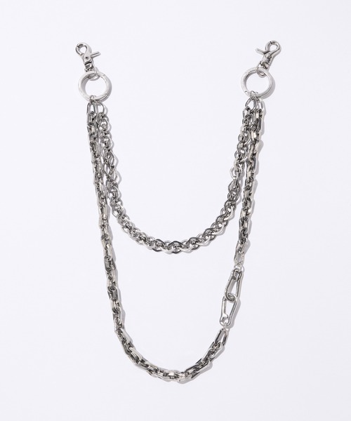 CLEL(クレイル)の「【CLEL】10Way Brass Wallet Chain / 10wayブラスウォレットチェーン(ウォレットチェーン・メンズ・シルバー・FREE)」の2枚目の写真
