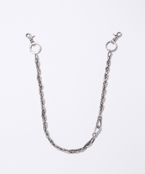 CLEL(クレイル)の「【CLEL】10Way Brass Wallet Chain / 10wayブラスウォレットチェーン(ウォレットチェーン・メンズ・シルバー・FREE)」の4枚目の写真