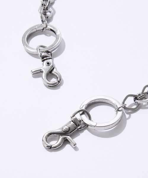 CLEL(クレイル)の「【CLEL】10Way Brass Wallet Chain / 10wayブラスウォレットチェーン(ウォレットチェーン・メンズ・シルバー・FREE)」の14枚目の写真