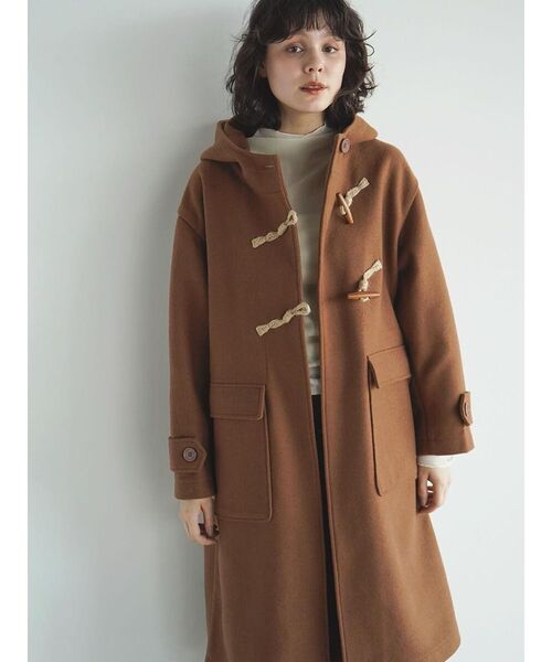 FIKA.(フィーカ)の「Slant toggle duffel coat(その他アウター・レディース・ブラック/キャメル・MEDIUM)」の6枚目の写真