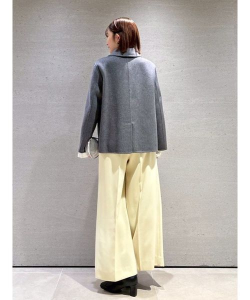 SNIDEL(スナイデル)の「ハイウエストワイドパンツ(その他パンツ・レディース・ブラック/グレー・1/0)」の6枚目の写真