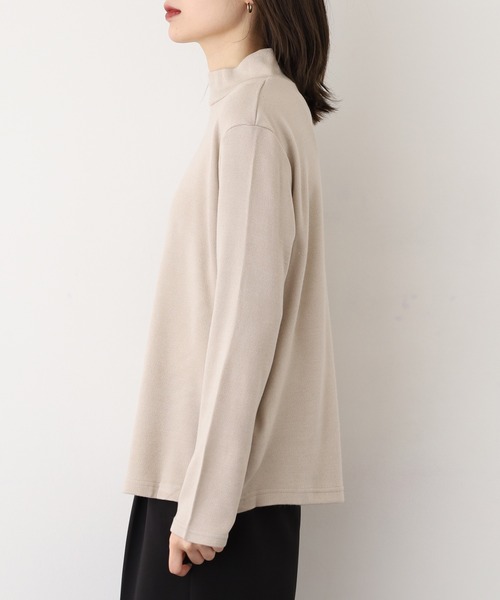 BRODIAEA(ブローディア)の「BRODIAEA ウール混ロゴハイネックプルオーバー 長袖(Tシャツ/カットソー・レディース・オフホワイト/ブルー/ブラック/ベージュ/グレー・40)」の10枚目の写真