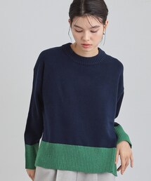 THE SHOP TK | インしないで着られる カラーブロックニット(ニット/セーター)