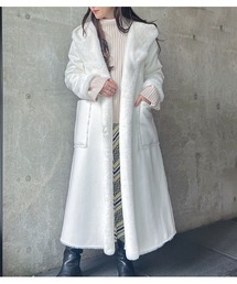 Desert　Rose（デザートローズ）の「【DOS DIOSAS/ドスディオサス】エコムートンフーディットロングコート（ムートンコート・レディース）」