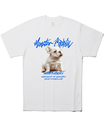 フレンチビビッドブルーTシャツホワイト