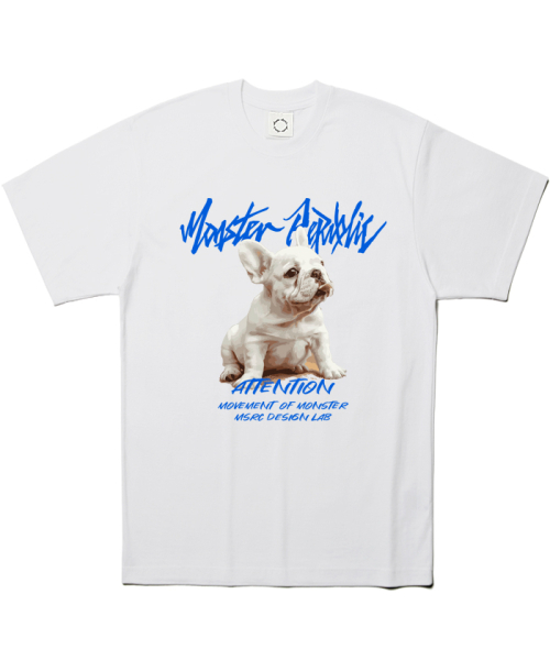 MONSTER REPUBLIC(モンスターリパブリック)の「フレンチビビッドブルーTシャツホワイト(Tシャツ/カットソー・レディース・その他・LARGE/MEDIUM/SMALL/X-LARGE)」の2枚目の写真