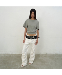 WHITE STRING TROUSERS (WHITE)