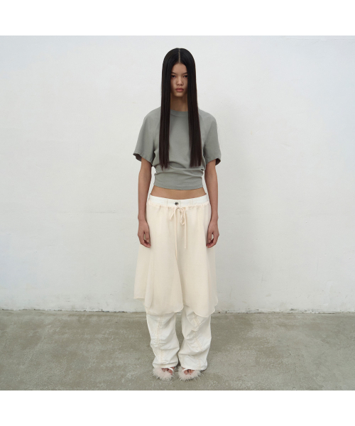 LCDC TM(エルシーディーシーティーエム)の「WHITE STRING TROUSERS (WHITE)(その他パンツ・レディース・ホワイト・SMALL/MEDIUM)」の8枚目の写真