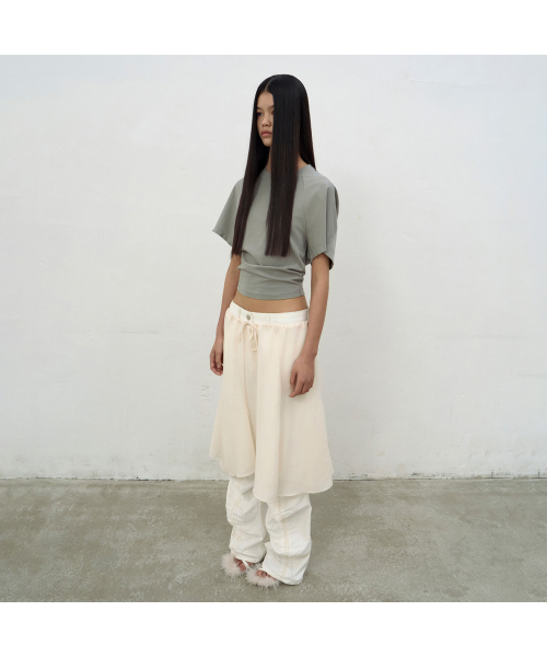LCDC TM(エルシーディーシーティーエム)の「WHITE STRING TROUSERS (WHITE)(その他パンツ・レディース・ホワイト・SMALL/MEDIUM)」の9枚目の写真
