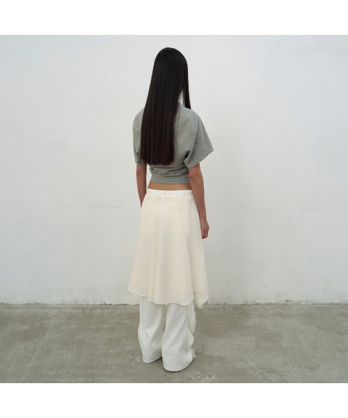 LCDC TM(エルシーディーシーティーエム)の「WHITE STRING TROUSERS (WHITE)(その他パンツ・レディース・ホワイト・SMALL/MEDIUM)」の2枚目の写真
