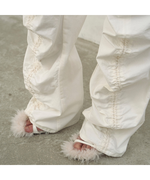 LCDC TM(エルシーディーシーティーエム)の「WHITE STRING TROUSERS (WHITE)(その他パンツ・レディース・ホワイト・SMALL/MEDIUM)」の3枚目の写真