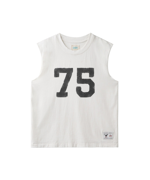 ERER(エルエル)の「Vintage 75 Artwork Sleeveless White(Tシャツ/カットソー・レディース・ホワイト・1/2)」の6枚目の写真
