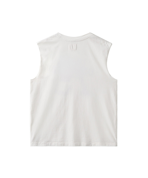 ERER(エルエル)の「Vintage 75 Artwork Sleeveless White(Tシャツ/カットソー・レディース・ホワイト・1/2)」の7枚目の写真
