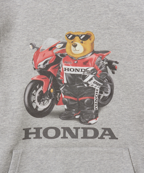 PHYPS MOTORCYCLE(フィップスモーターサイクル)の「Racing Bear Hoodie Gray(パーカー・メンズ・その他・LARGE/X-LARGE/SMALL/MEDIUM)」の4枚目の写真