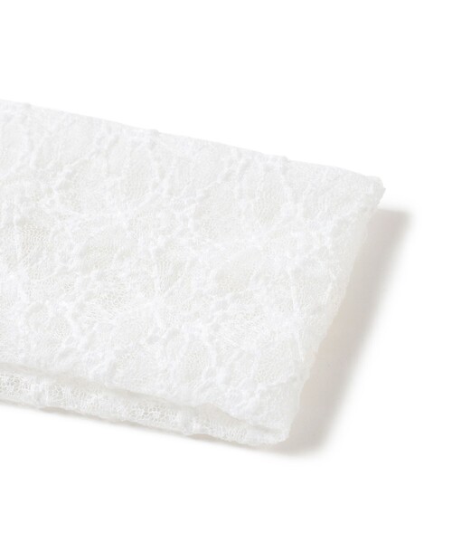 Ray BEAMS（レイビームス）の「レース ヘアバンド（ヘアバンド・レディース・ホワイト/ブラック・ONE SIZE）」の5枚目の写真