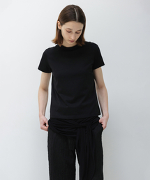 WスピマコットンプレミアムTシャツ BLACK