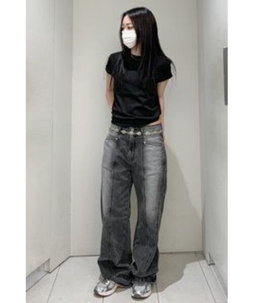 INSILENCE WOMEN(インサイレンスウーマン)の「WスピマコットンプレミアムTシャツ BLACK(Tシャツ/カットソー・レディース・その他・MEDIUM/SMALL)」の5枚目の写真