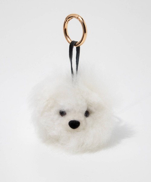 COSY（コージー）の「COSY Small Bear Head Key ring コージー スモールベア ヘッド キーリング 熊  チャーム（チャーム・レディース・ブラック/ダークブラウン/ベージュ系1/ホワイト系1/グレー系1・FREE）」の2枚目の写真