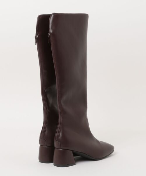 HALEY PESCA（ヘーリーペスカ）の「HALEY PESCA/スクエアトゥ　ヒールロングブーツ（ブーツ・レディース・ブラック/ブラウン・40/38/36）」の12枚目の写真