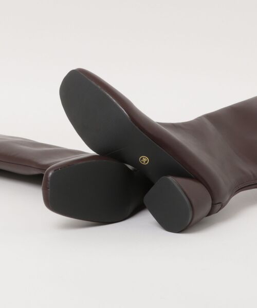 HALEY PESCA（ヘーリーペスカ）の「HALEY PESCA/スクエアトゥ　ヒールロングブーツ（ブーツ・レディース・ブラック/ブラウン・40/38/36）」の13枚目の写真