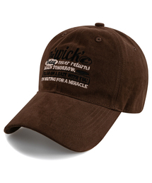 WICK（ウィック）の「Again Tomorrow Cotton Peach Ball Cap-brown（キャップ）」