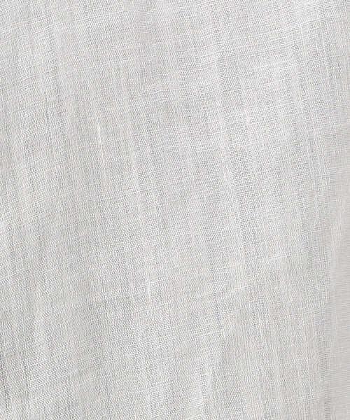 Gabardine K.T(ギャバジンケーティー)の「〔 +サイズ 〕 シアー ラミー麻 バンドカラーシャツ(シャツ/ブラウス・レディース・ブラック/ホワイト・15号)」の18枚目の写真