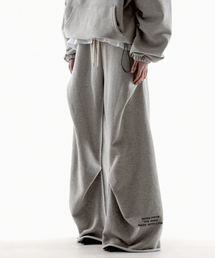 FANSHOW（ファンショー）の「MWL SMALL GEOMETRY FLARE SWEAT PANTS - MELANGE（スウェットパンツ）」