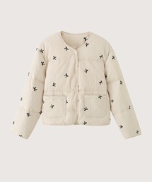 LA POMME petit（ラポミ・プチ）の「Embroidery Ribbon Duck Down Jacket（ダウンジャケット/コート）」