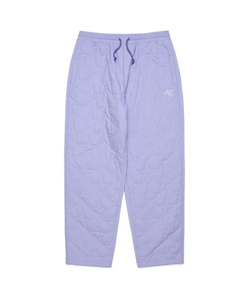 Cavish(カビシ)の「INSULATION STAR QUILTED PANTS PURPLE(CV2CFUPA11A)(スウェットパンツ・メンズ・パープル・LARGE)」の1枚目の写真