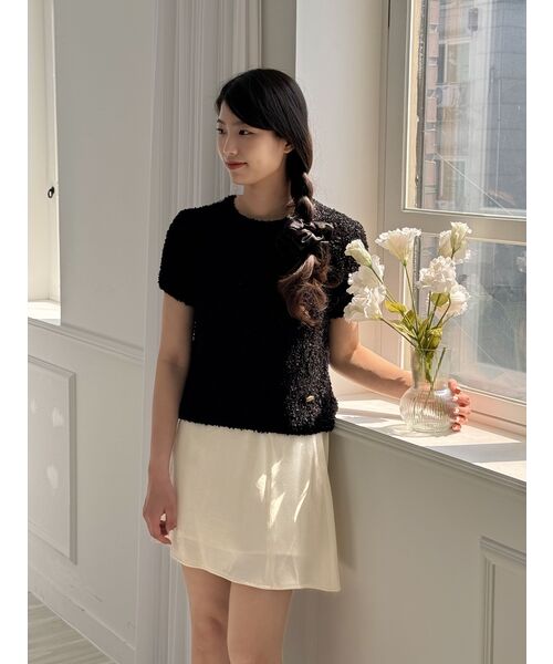 YUPPE(ヨッペ)の「SATIN FLARE SKIRT_CREAM(スカート・レディース・その他・SMALL/MEDIUM)」の4枚目の写真
