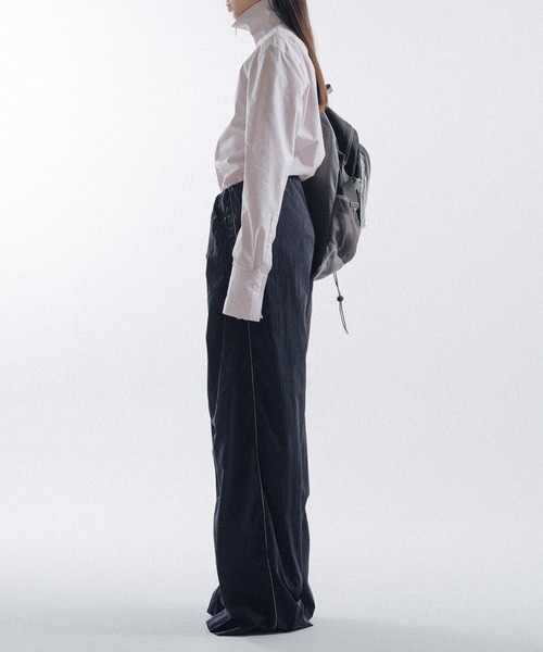KEISUKEYOSHIDA(ケイスケヨシダ)の「Tightly Gathered Sports Pants(スウェットパンツ・レディース・グレー/ネイビー・S)」の9枚目の写真