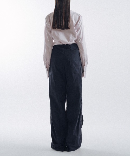 KEISUKEYOSHIDA(ケイスケヨシダ)の「Tightly Gathered Sports Pants(スウェットパンツ・レディース・グレー/ネイビー・S)」の10枚目の写真
