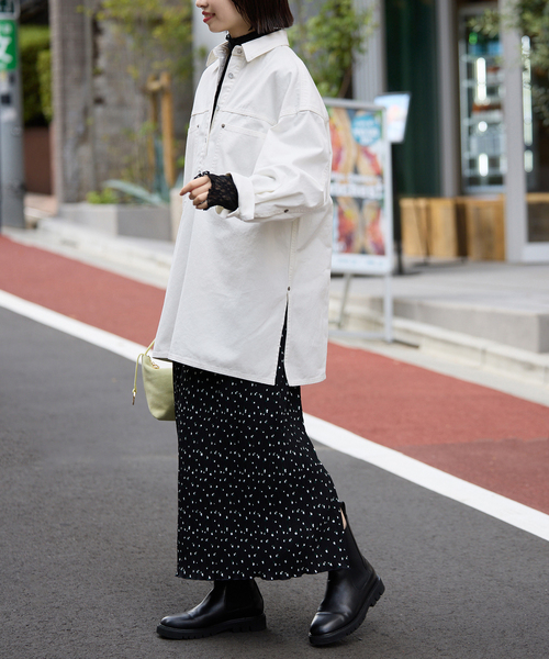 SLOBE IENA LE DENIM フィールドオーバーチュニック LE DENIM フィールドオーバーチュニック（シャツ/ブラウス）｜SLOBE