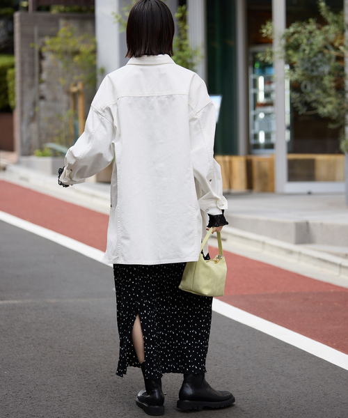 SLOBE IENA(スローブイエナ)の「LE DENIM フィールドオーバーチュニック(シャツ/ブラウス・レディース・ホワイト/ブルー系その他・FREE)」の22枚目の写真