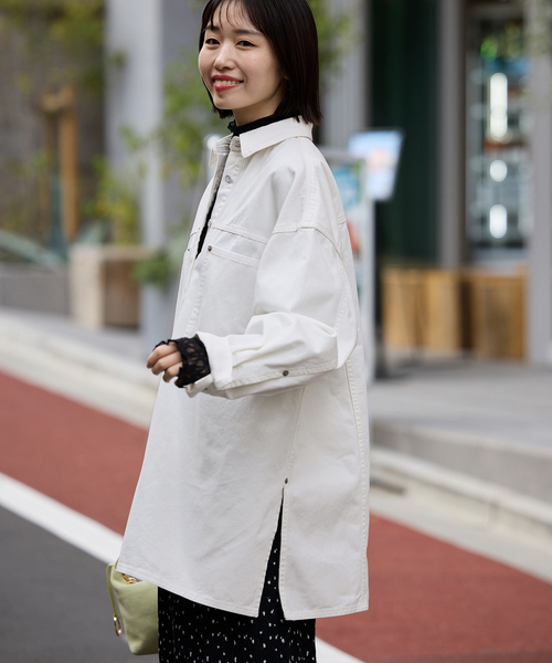 LE DENIM フィールドオーバーチュニック（シャツ/ブラウス）｜SLOBE