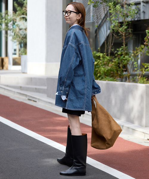 LE DENIM フィールドオーバーチュニック（シャツ/ブラウス）｜SLOBE