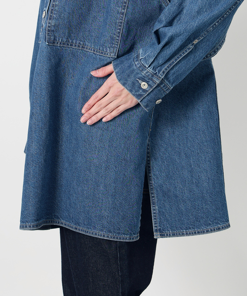 LE DENIM フィールドオーバーチュニック（シャツ/ブラウス）｜SLOBE