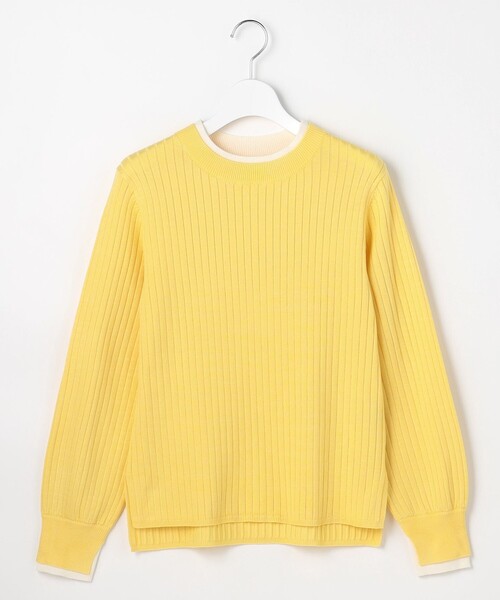 ANY SIS(エニィスィス)の「【WEB・一部店舗限定】ダブルカラー ニット(ニット/セーター・レディース・オレンジ系/ベージュ系/スカイブルー系/ホワイト系/ネイビー系/ライトイエロー系・X-LARGE)」の17枚目の写真